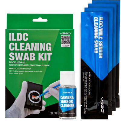 Kit pulizia sensore per M4/3 12 swab + 15ml sensor clean