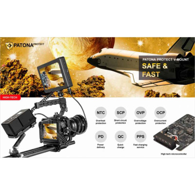 PROTECT V-Mount Battery V95 PD 40W 95WH - USB-C Input - Display OLED (sost. Sony BP-95W) — immagine 8