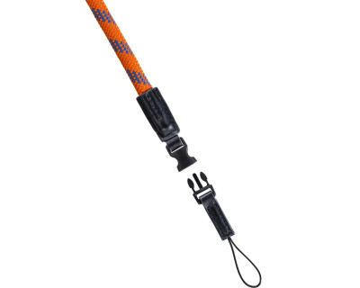 Tracolla fotocamera BRAID 120 - 120cm - Arancione/Blu — immagine 3