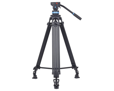 Treppiede video/broadcast SH25 in alluminio con testa fluida — immagine 2