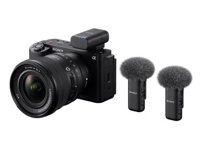 Microfono wireless a due canali ECM-W3 (2 TX + 1 RX + Custodia di ricarica) — immagine 2