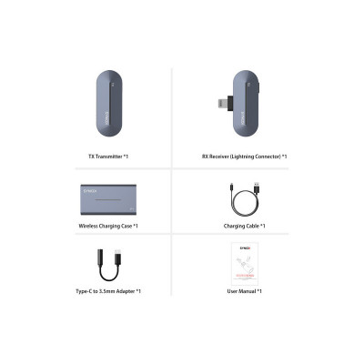 P1L MICROFONO WIRELESS OMNIDIREZIONALE LIGHTNING 1 trasmettitore — immagine 5