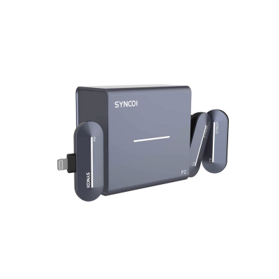 P2L MICROFONO WIRELESS OMNIDIREZIONALE INGR. LIGHTNING IPHONE- 2 TRASMETTITORI — immagine 2