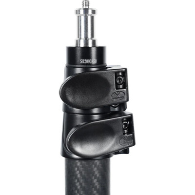 DK28 STATIVO IN CARBONIO (H MAX 2,80METRI H MIN 86CM AMMORTIZZATO AD ARIA 3 SEZIONI CARICO 10KG) — immagine 3
