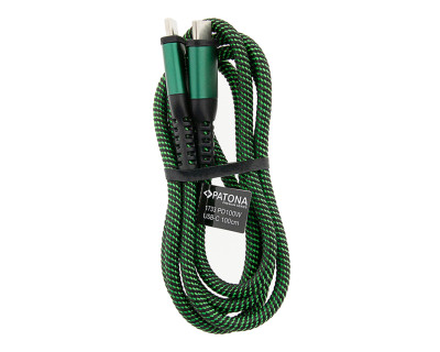 Premium PD 100W USB-C to USB-C Cable 100cm USB2.0/480Mbps — immagine 2