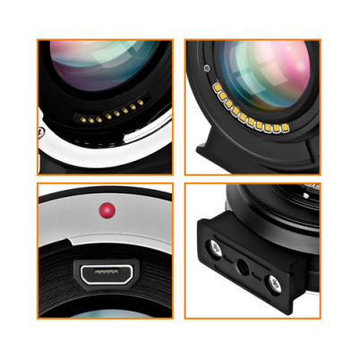 Anello adattatore Canon EF/EF-S su Fuji FX con riduttore di focale — immagine 4