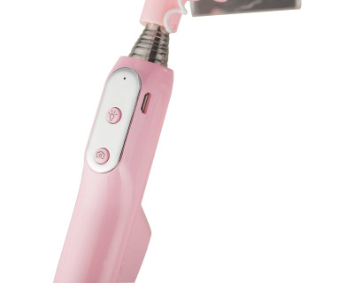 Smart Selfie Stick SS-01P con LED e telecomando integrati - Rosa — immagine 7