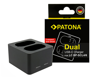 Caricabatterie doppio BP-SCL4/BP-SCL6 (Leica Q3) cavo USB-C incl. — immagine 4