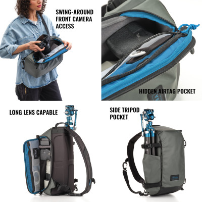 Borsa a tracolla Solstice V2 12L Grigia — immagine 4