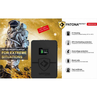 PROTECT V-Mount Battery V95 PD 40W 95WH - USB-C Input - Display OLED (sost. Sony BP-95W) — immagine 5