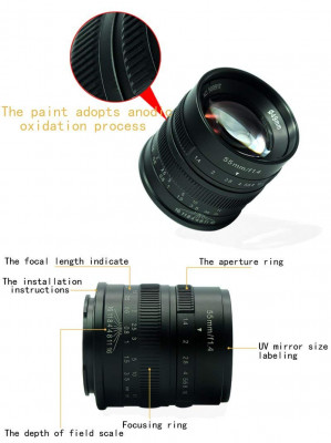 55mm f/1.4 x Sony E BLACK — immagine 5