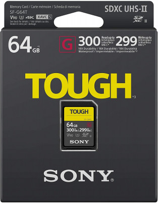 SDXC 64GB G TOUGH UHS-II U3 Lettura 300MB/s Scrittura 299MB/s — immagine 2