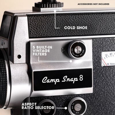 Videocamera digitale CS-8 Screen-Free - Nera — immagine 4