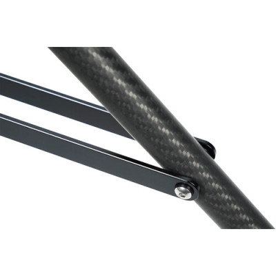 DK28 STATIVO IN CARBONIO (H MAX 2,80METRI H MIN 86CM AMMORTIZZATO AD ARIA 3 SEZIONI CARICO 10KG) — immagine 5