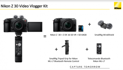 Z30 Vlogger Kit + SD 64GB 800x — immagine 7