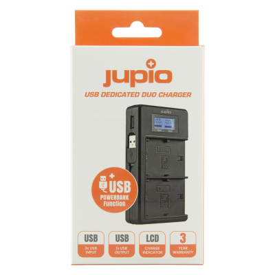Doppio carica batterie NP-FW50 con funzione powerbank — immagine 2
