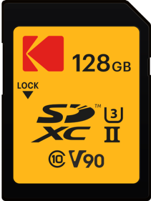 128GB SDXC 300MB/270MB UHS-II U3 V90 4K/8K Ultra Pro Performance