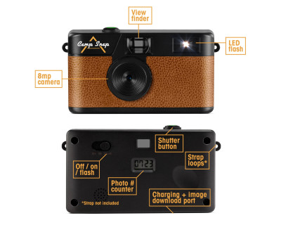 Fotocamera digitale Screen-Free - Marrone — immagine 3