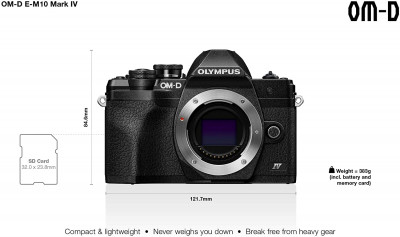 OM-D E-M10 Mark IV Body - Nero — immagine 6