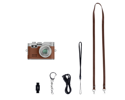 Mini Fotocamera Marrone - Portachiavi Digitale Gadget & Idea Regalo — immagine 8
