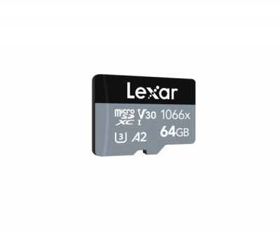 64GB MicroSDXC 1066x UHS-I C10 V30 (160MB/s Lett - 70MB/s Scritt) — immagine 2