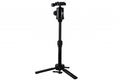 3T-35K Treppiede da tavolo in alluminio - Nero
