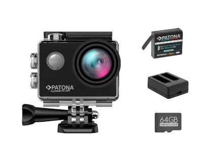 Platinum Action Cam Life SL3 4K + microSD 64GB + 2 batterie + caricabatterie