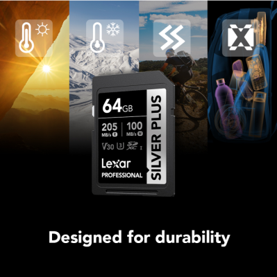 64GB Silver Plus SDXC UHS-I V30 — immagine 4