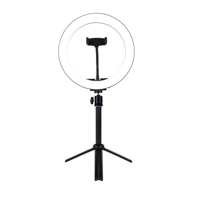 Luce ad anello (diam. 26cm) con treppiede