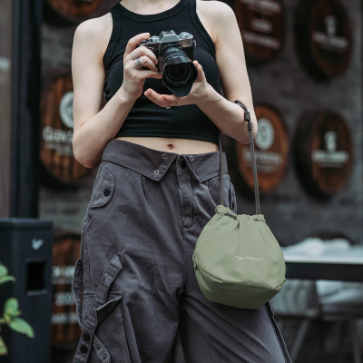 OneGo Drawstring Bag - Verde Foresta — immagine 4
