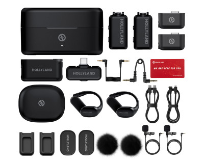Lark MAX 2 Ultimate Combo - Space Gray (2 TX + 2 Lavalier + Cuffie OWS + Camera RX + USB-C RX) — immagine 2