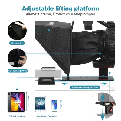 T12 Teleprompter 12" con borsa per il trasporto — immagine 4