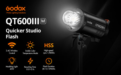 QT-600 III M FLASH MONOTORCIA - 600 W/SEC — immagine 4