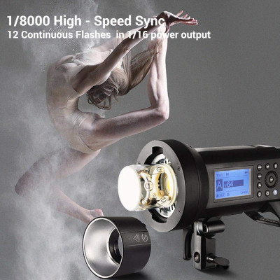AD400Pro Wistro flash a batteria TTL — immagine 7