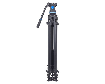 Treppiede video/broadcast SH25 in alluminio con testa fluida — immagine 3