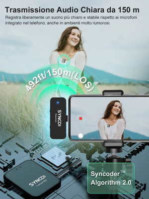 G1TL MICROFONO WIRELESS USB C/LIGHTNING — immagine 5